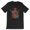 A Huge Coat of Arms Featuring a majestic Gothic Lion - Best Cool Men Tshirt - TEE PERIOD