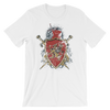 A Huge Coat of Arms Featuring a majestic Gothic Lion - Best Cool Men Tshirt - TEE PERIOD