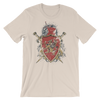 A Huge Coat of Arms Featuring a majestic Gothic Lion - Best Cool Men Tshirt - TEE PERIOD