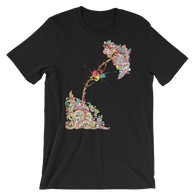 Colorful Flowers and Two Skeletal Hands - Best Funny Men Tshirt - TEE PERIOD